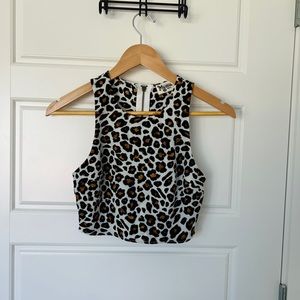 Cropped Leopard Tank